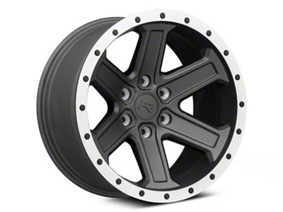 Rovos Wheels Tenere Charcoal with Machined Lip 6-Lug Wheel; 18x9; 0mm Offset (09-14 F-150)