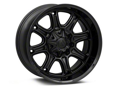 Fuel Wheels Darkstar Matte Black with Gloss Black Lip 6-Lug Wheel; 20x10; -18mm Offset (21-24 F-150)