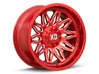 XD Gunner Candy Red Milled 6-Lug Wheel; 20x10; -18mm Offset (09-14 F-150)