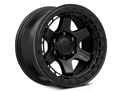 Fuel Wheels Block Beadlock Matte Black 6-Lug Wheel; 17x8.5; 0mm Offset (04-08 F-150)