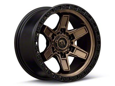 Fuel Wheels Kicker Matte Bronze with Black Bead Ring 6-Lug Wheel; 17x9; -12mm Offset (15-20 F-150)