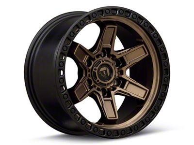 Fuel Wheels Kicker Matte Bronze with Black Bead Ring 6-Lug Wheel; 17x9; -12mm Offset (21-24 F-150)