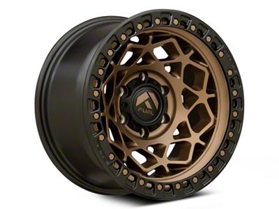 Fuel Wheels Unit Bronze with Matte Black Ring 6-Lug Wheel; 17x9; -12mm Offset (15-20 F-150)