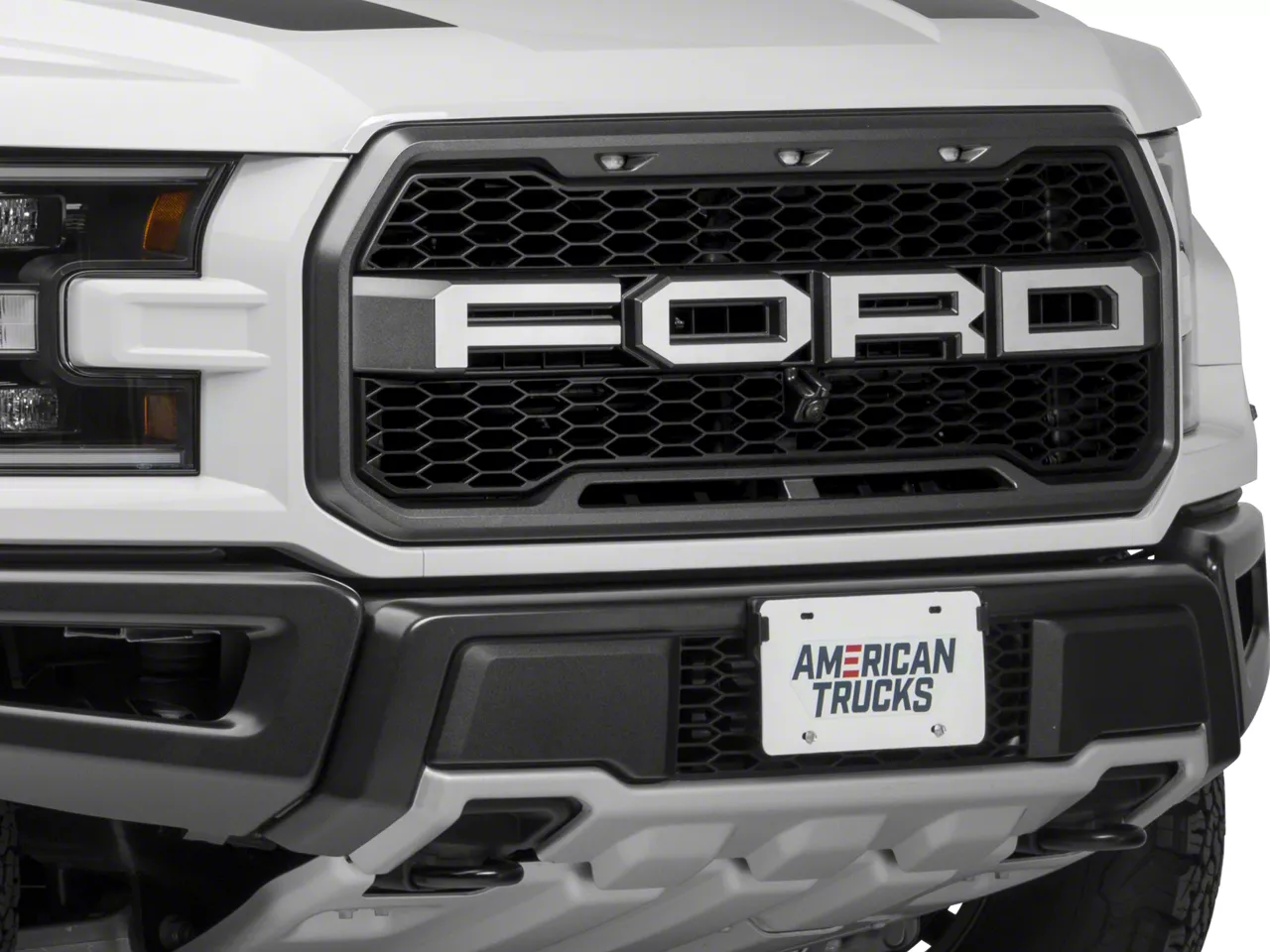 F-150 F-O-R-D Grille Letters; Brushed (17-20 F-150 Raptor) - Free Shipping