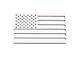 Stainless Steel American Flag Emblem; Polished (Universal; Some Adaptation May Be Required)