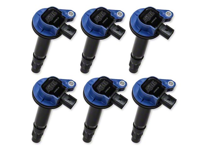 Accel SuperCoil Ignition Coils; Blue; 6-Pack (11-14 3.7L F-150)
