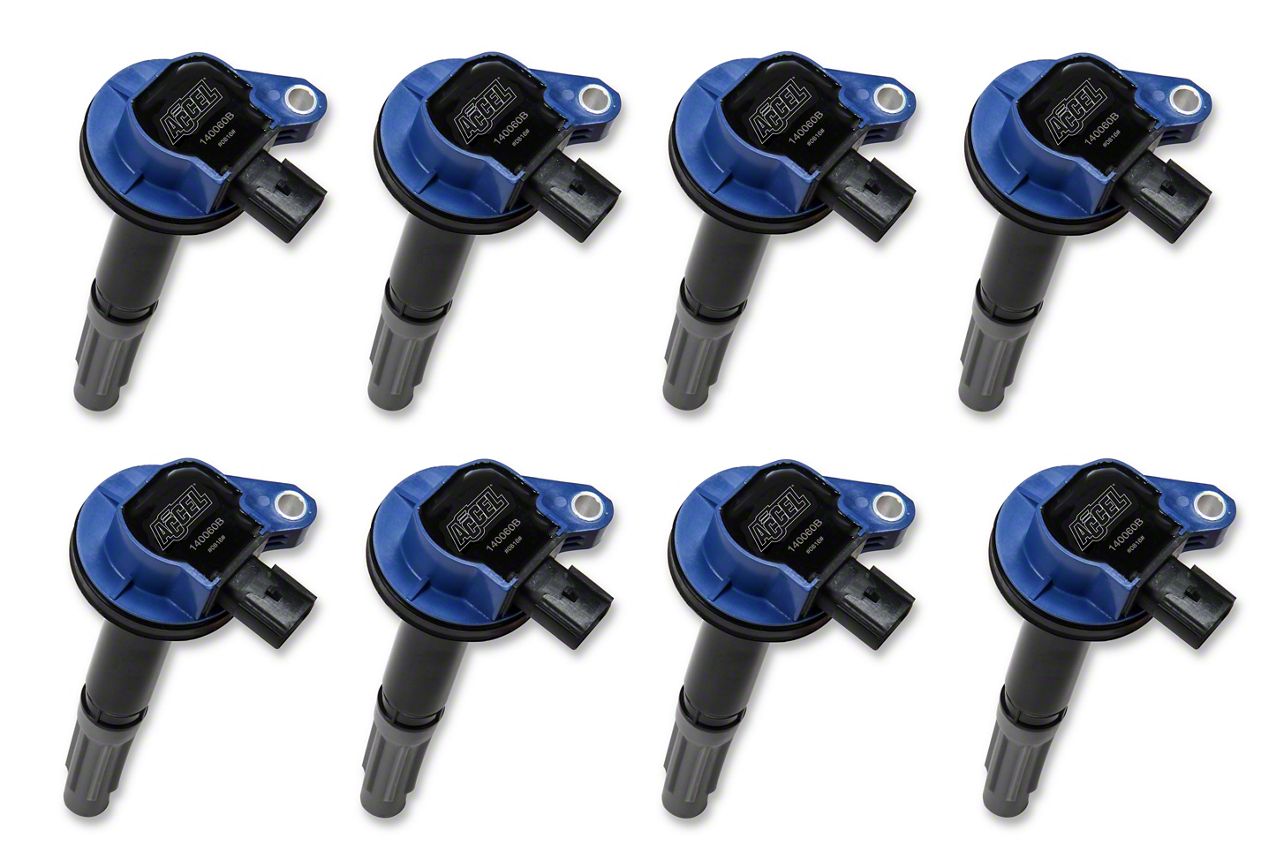 Accel F 150 Supercoil Ignition Coils Blue 8 Pack 140060b 8 11 Early 16 50l F 150 Free 5543