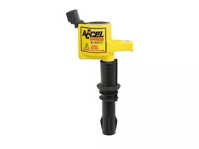 Accel SuperCoil Ignition Coil; Yellow (05-Early 08 5.4L, 6.8L F-250 Super Duty)