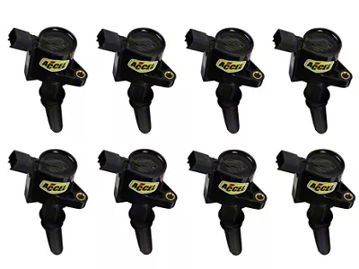 Accel SuperCoil Ignition Coils; Black; 8-Pack (99-07 5.4L, 6.8L F-250 Super Duty)