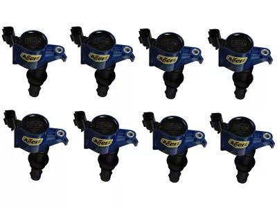 Accel SuperCoil Ignition Coils; Blue; 8-Pack (05-Early 08 5.4L, 6.8L F-250 Super Duty)