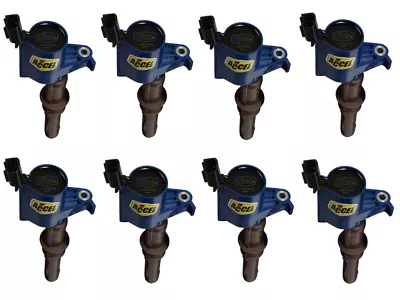 Accel SuperCoil Ignition Coils; Blue; 8-Pack (Late 08-10 5.4L, 6.8L F-250 Super Duty)