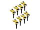 Accel SuperCoil Ignition Coils; Yellow; 8-Pack (03-05 5.7L RAM 3500)