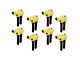 Accel SuperCoil Ignition Coils; Yellow; 8-Pack (05-24 5.7L, 6.4L RAM 3500)