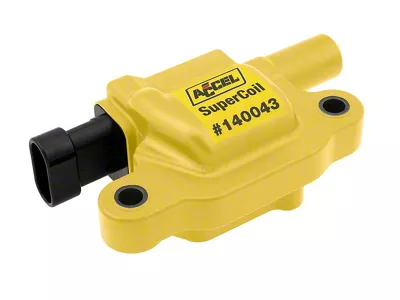 Accel SuperCoil Ignition Coil; Yellow (01-06 6.0L Sierra 2500 HD)