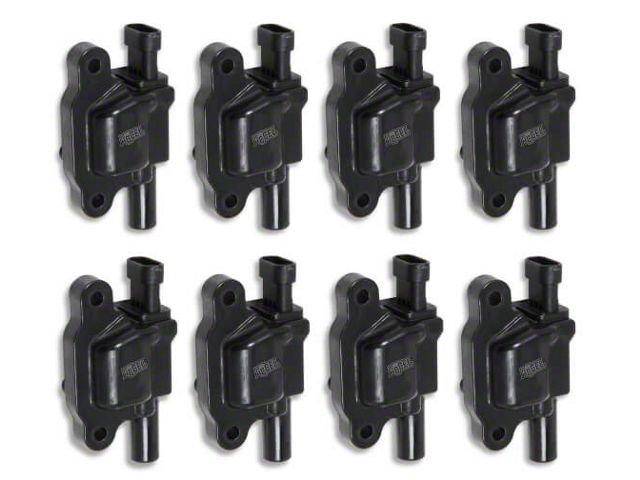 Accel SuperCoil Ignition Coils; Black; 8-Pack (07-13 6.0L Silverado 3500 HD)