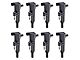 Ignition Coils; Black; Set of Eight (08-11 4.7L Dakota)