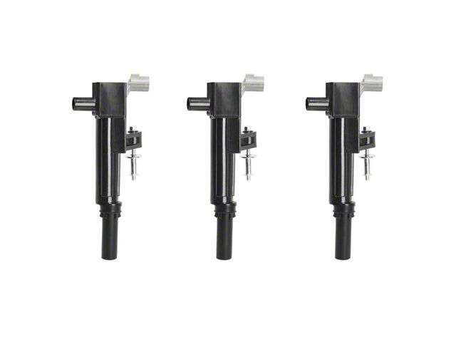 Ignition Coils; Black; Set of Three (09-11 3.7L Dakota)