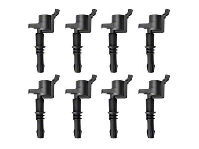 Ignition Coils; Black; Set of Eight (04-08 5.4L F-150)