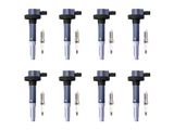 Ignition Coils; Black; Set of Eight (11-Early 16 5.0L F-150)