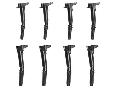 Ignition Coils; Black; Set of Eight (10-14 6.2L F-150)