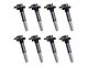Ignition Coils; Black; Set of Eight (Late 16-18 5.0L F-150)