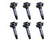 Ignition Coils; Black; Set of Six (16-17 3.5L V6 F-150)