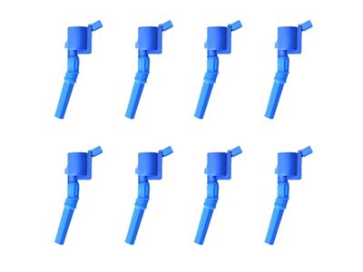 Ignition Coils; Blue; Set of Eight (97-03 V8 F-150; 05-10 4.6L F-150)