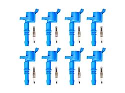 Ignition Coils; Blue; Set of Eight (04-08 5.4L F-150)