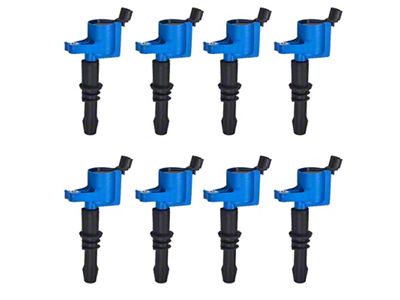 Ignition Coils; Partially Blue; Set of Eight (04-08 5.4L F-150)