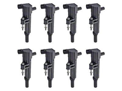 Ignition Coils; Black; Set of Eight (08-13 4.7L RAM 1500)