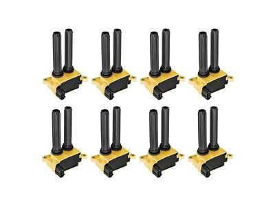 Ignition Coils; Yellow; Set of Eight (06-10 5.7L RAM 1500)