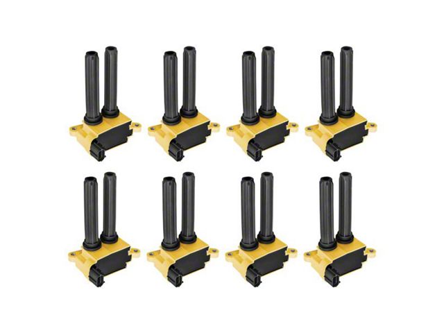 Ignition Coils; Yellow; Set of Eight (06-09 5.7L RAM 3500)