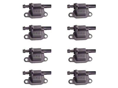 Ignition Coils; Black; Set of Eight (07-13 V8 Sierra 1500)