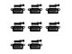 Ignition Coils; Black; Set of Eight (99-06 4.8L Sierra 1500; 2005 6.0L Sierra 1500; 2006 5.3L Sierra 1500)