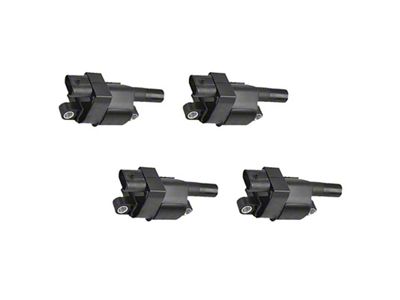 Ignition Coils; Black; Set of Four (07-13 V8 Sierra 1500)