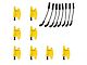 Ignition Coils with Spark Plug Wires; Yellow (07-18 6.0L Sierra 2500 HD)