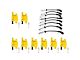 Ignition Coils with Spark Plugs and Wires; Yellow (07-18 6.0L Sierra 2500 HD)