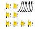 Ignition Coils with Spark Plugs and Wires; Yellow (07-18 6.0L Sierra 2500 HD)