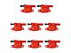 Ignition Coils; Red; Set of Eight (07-16 6.0L Sierra 3500 HD)