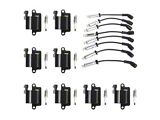 Ignition Coils with Spark Plugs and Wires; Black (99-06 4.8L, 5.3L Silverado 1500; 03-06 6.0L Silverado 1500)