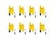 Ignition Coils with Spark Plugs; Yellow (07-08 V8 Silverado 1500)