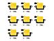 Ignition Coils with Spark Plugs; Yellow (99-06 4.8L Silverado 1500; 2006 5.3L Silverado 1500; 04-06 6.0L Silverado 1500)