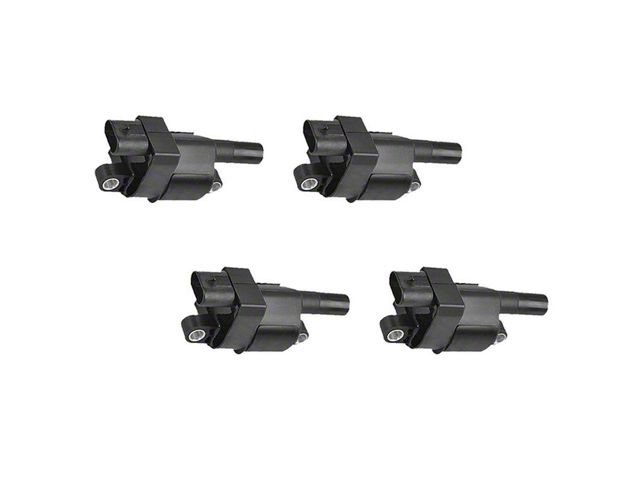 Ignition Coils; Black; Set of Four (07-16 6.0L Silverado 2500 HD)