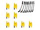Ignition Coils with Spark Plug Wires; Yellow (07-18 6.0L Silverado 2500 HD)