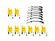 Ignition Coils with Spark Plugs and Wires; Yellow (07-18 6.0L Silverado 2500 HD)