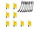 Ignition Coils with Spark Plug Wires; Yellow (07-18 6.0L Silverado 3500 HD)