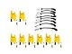 Ignition Coils with Spark Plugs and Wires; Yellow (07-18 Tahoe)