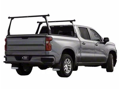 ADARAC Aluminum Series Bed Rack; Matte Black (15-19 Silverado 2500 HD w/ 8-Foot Long Box)