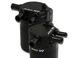 ADD W1 Baffled Oil Catch Can Kit V3; Black Ring (17-25 F-350 Super Duty, Excluding Diesel)