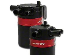 ADD W1 Baffled Oil Catch Can Kit V3; Red Ring (17-24 F-350 Super Duty, Excluding Diesel)